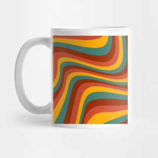 70's groovy wavy pattern Mug